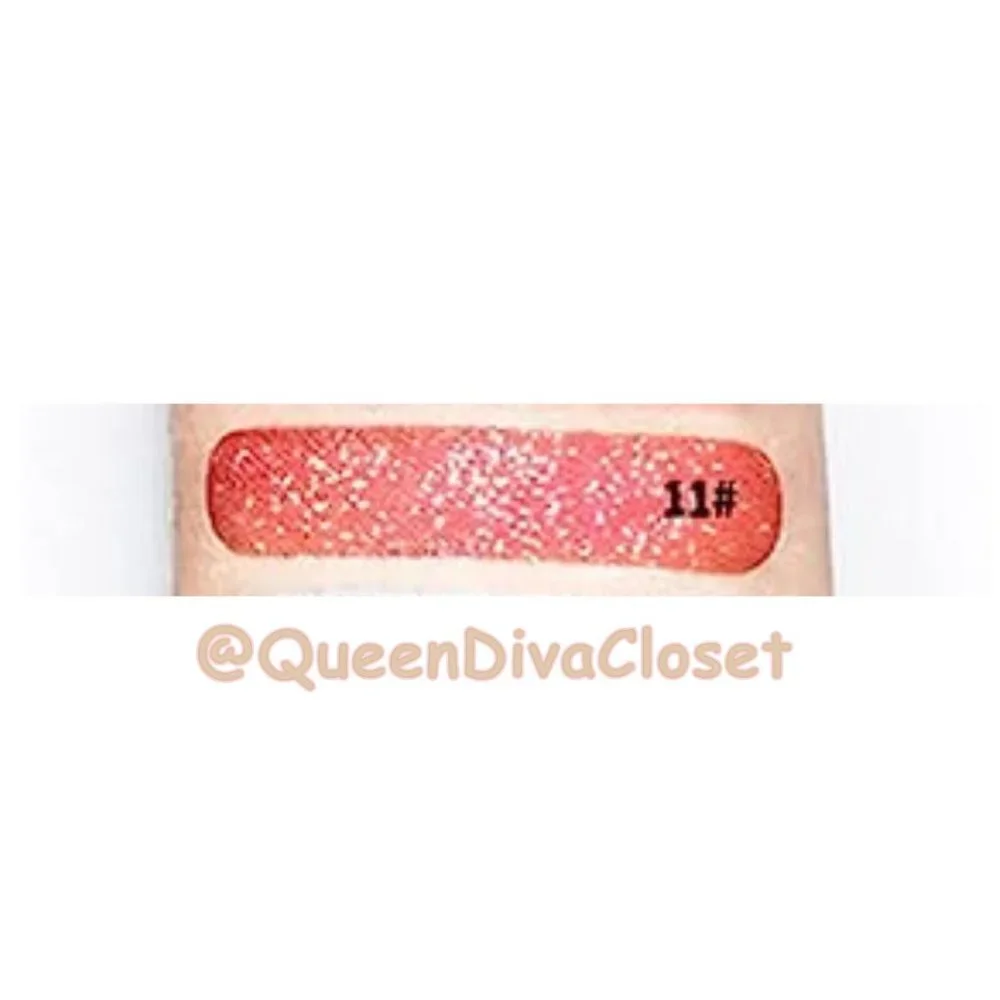 Lux Matte Rich Light Beige Tan #11 Lasting Glitter Gloss Liquid Lipstick Tint - Picture 4 of 6